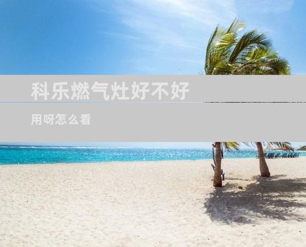 科乐燃气灶好不好用呀怎么看