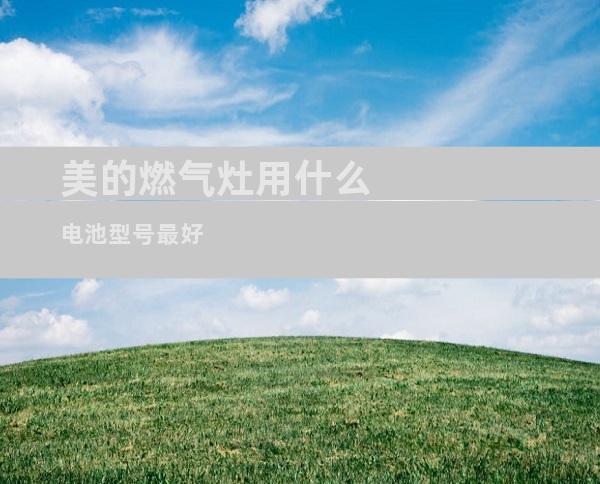 美的燃气灶用什么电池型号最好