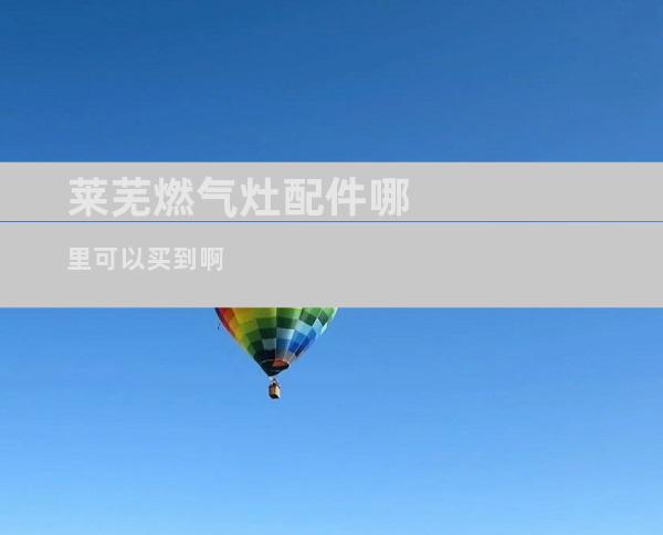 莱芜燃气灶配件哪里可以买到啊